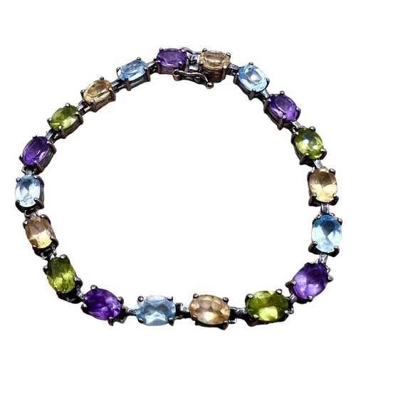 Jewelry - Vintage multicolor bead chain bracelet